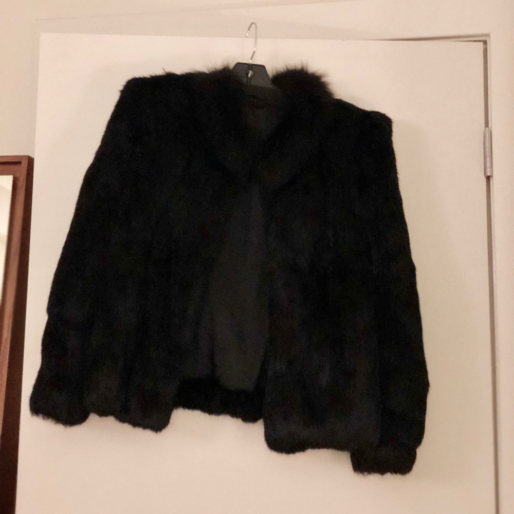 VINTAGE Rabbit Fur Coat